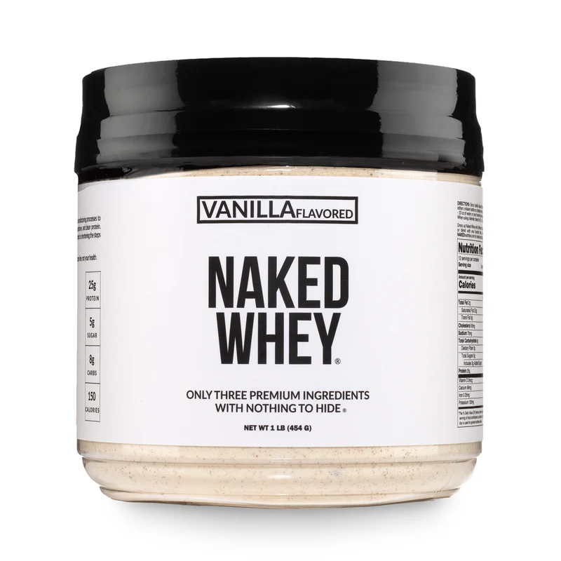 Vanilla Whey Protein Powder 1lb | Naked Vanilla Whey - 1LB