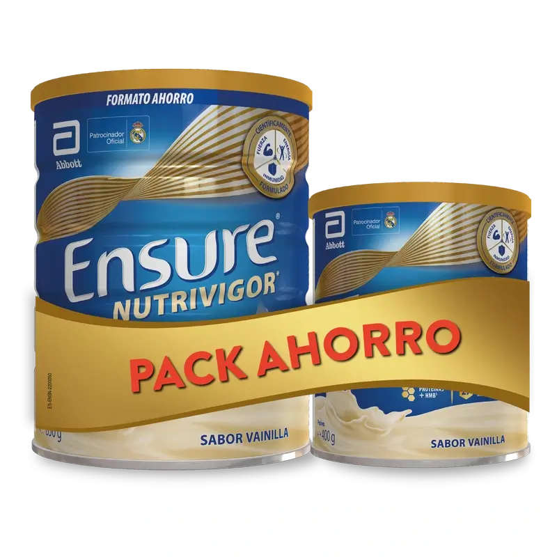 Ensure Pack Ahorro Vainilla 850G + 400Gr , 1250 gramos