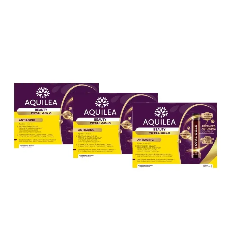 Aquilea Beauty Collagen, 14 Ampollas , pack 3