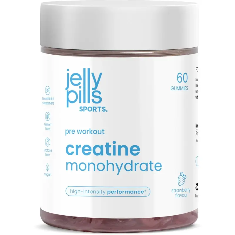 Jelly Pills Creatine Monohydrate Fresa, 60 unidad