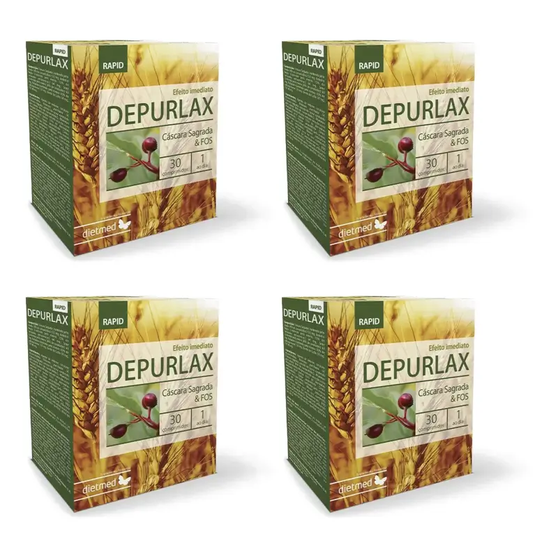 Dietmed Depurlax Rapid, 4 x 30 comprimidos
