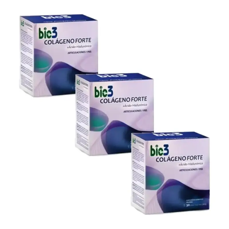 Bio 3 Colágeno + Ácido Hialurónico + Magnesio Forte 3x30 sobres