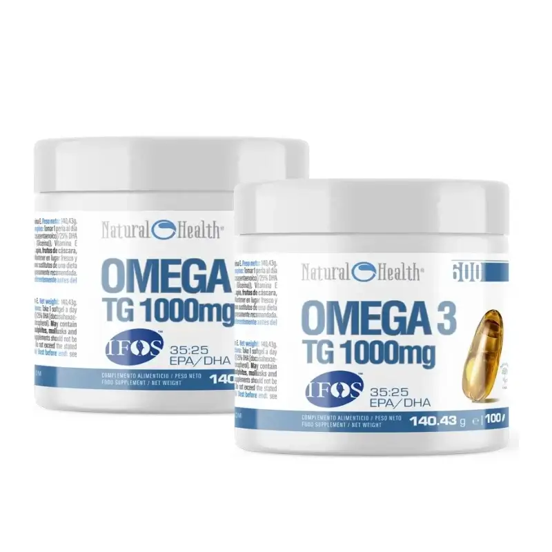Natural Health Omega 3 35 Dha/25 Epa Tg Ifos, 2 x 100 cápsulas