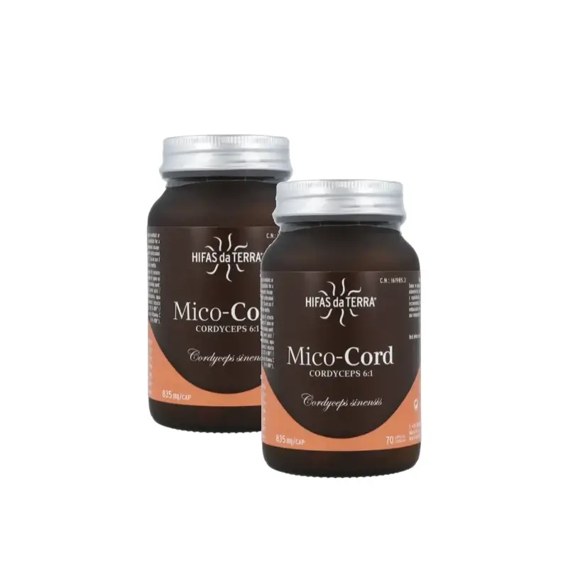 Hifas Da Terra Mico Cord (Cordyceps), 2 x 70 cápsulas