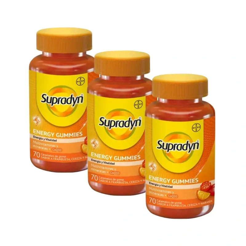 Supradyn Activo Gummies Adultos, 3X70 Caramelos Masticables