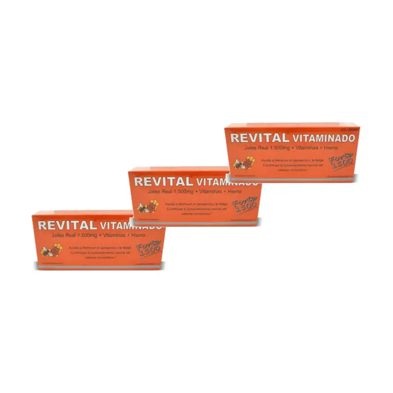 Revital Vitaminado Forte 1500 Pack 3 x 20 Ampollas