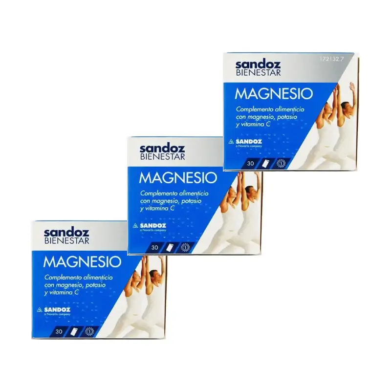 Sandoz Bienestar Magnesio Pack 3 x 30 sobres