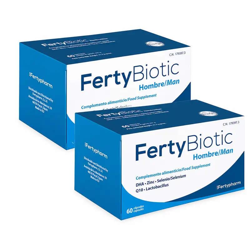 Fertybiotic Hombre, Pack 2 x 60 cápsulas
