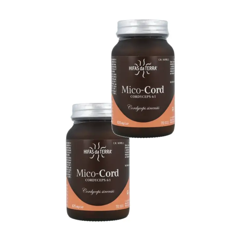 Hifas Da Terra Mico Cord (Cordyceps) Hdt Pack 2 x 70 Cápsulas