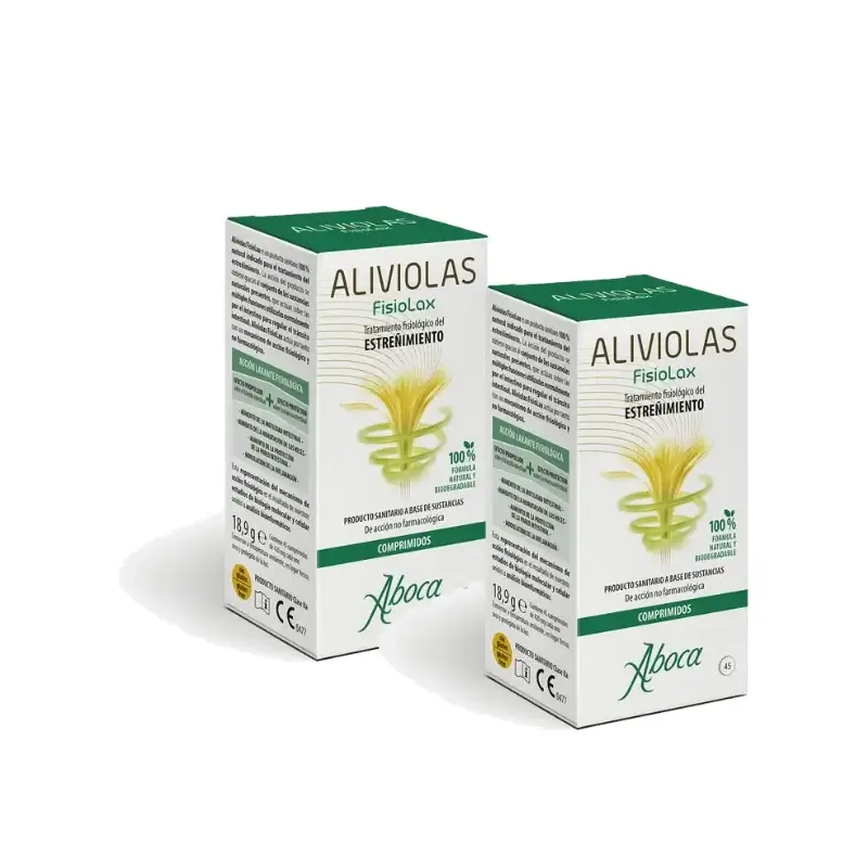 Aboca Aliviolas Fisiolax Estreñimiento, 45 Comprimidos, pack 2