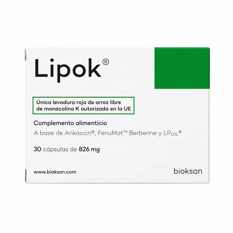 Lipok Complemento Alimenticio, 30 Cápsulas