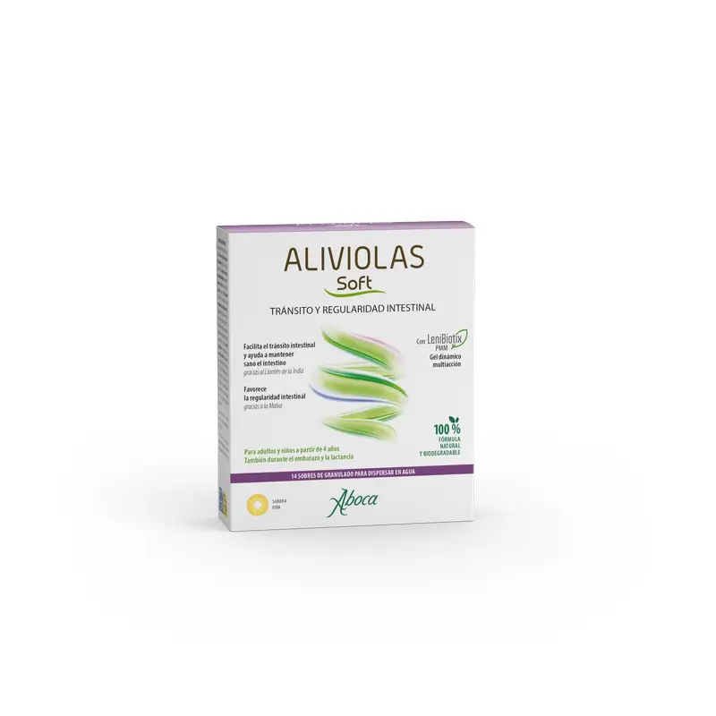 Aboca Aboca Aliviolas Soft Tránsito Y Regularidad Intestinal, 14 sobres