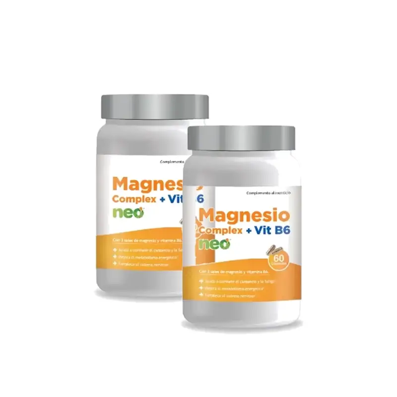 Neo Magnesio Complex + Vit B6, 60 Cápsulas , pack 2