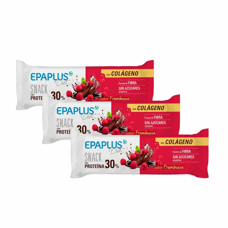 Epaplus Diet Snack Frambuesa, Pack 3