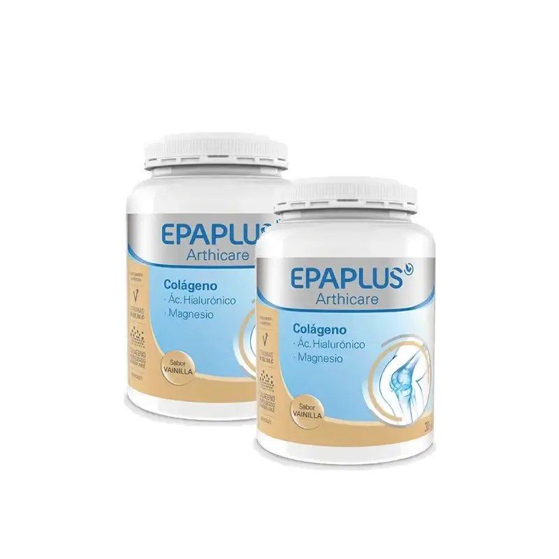 Epaplus Arthicare Colágeno Vainilla Sin Silicio 30 Días 325 g, Pack 2
