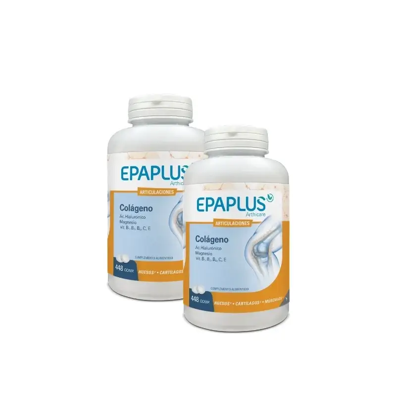 Epaplus Arthicare Colágeno Antiox Magnesio + Ác. Hialurónico 448 Comp, Pack 2