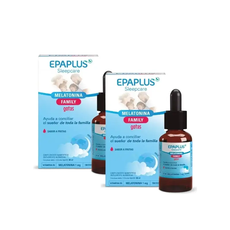 Epaplus Sleepcare Melatonina Gotas 30 ml, Pack 2