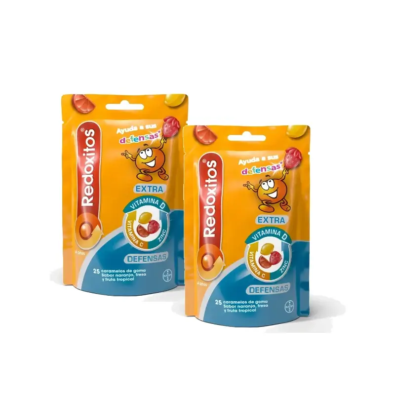 Redoxon Redoxitos Extra Defensas +4 Años , Pack 2 x 25 caramelos de goma