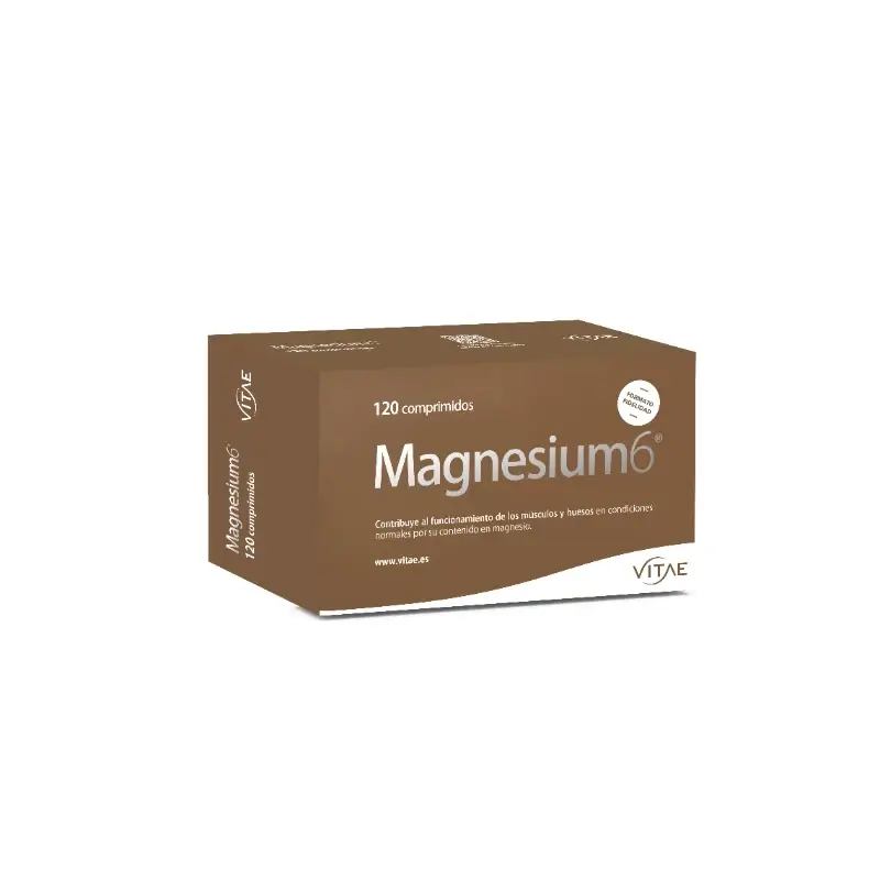Magnesium6 120 comprimidos - Con 6 sales de magnesio, vitamina B6 y taurina