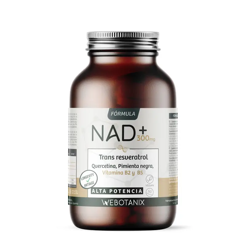 Webotanix Nad+Resveratrol Fórmula, 60 cápsulas