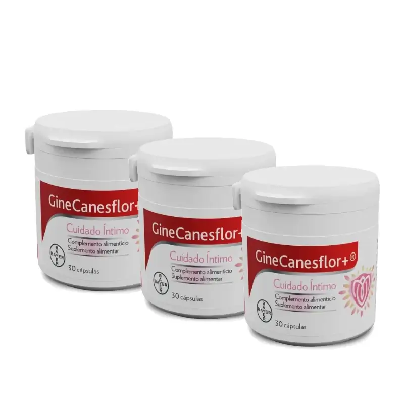 Gine-Canestén Ginecanesflor+, Pack 3 x 30 Cápsulas