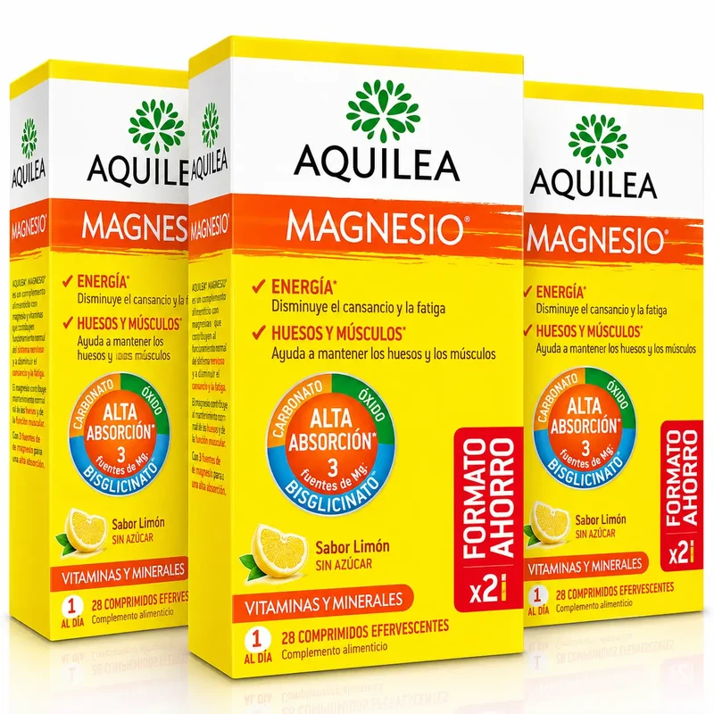 Aquilea Magnesio, 28 Comprimidos Efervescentes , pack 3