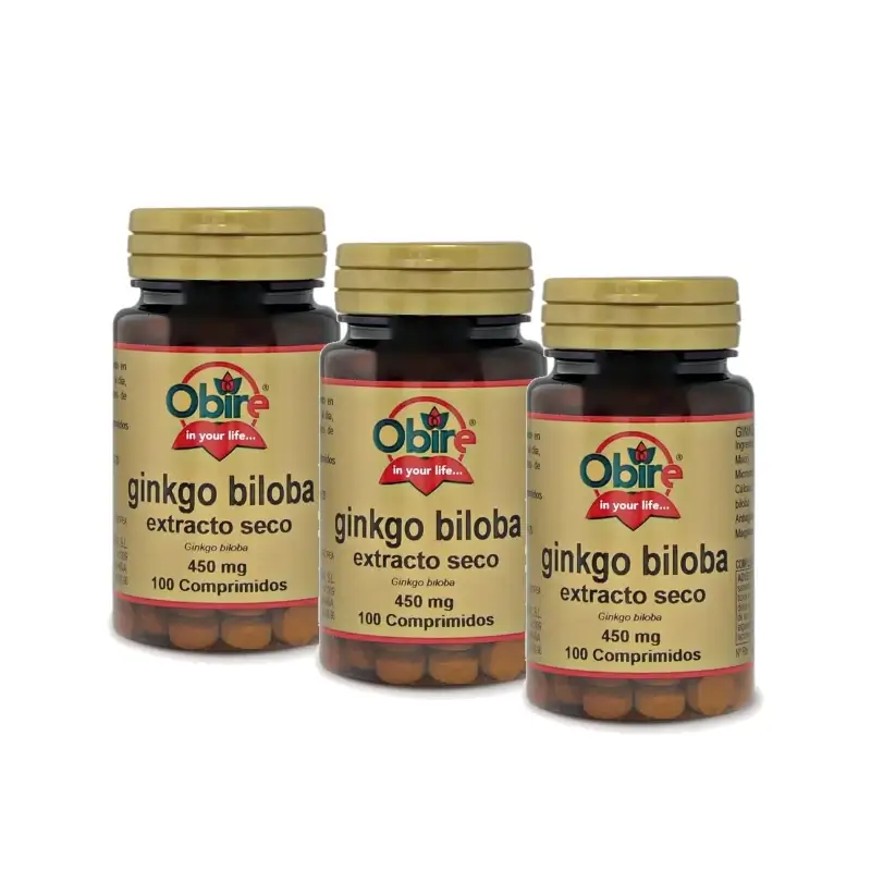 Obire Ginkgo Biloba , Pack 3 x 100 comprimidos