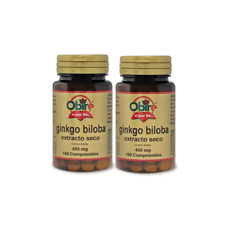 Obire Ginkgo Biloba ,Pack 2 x 100 comprimidos