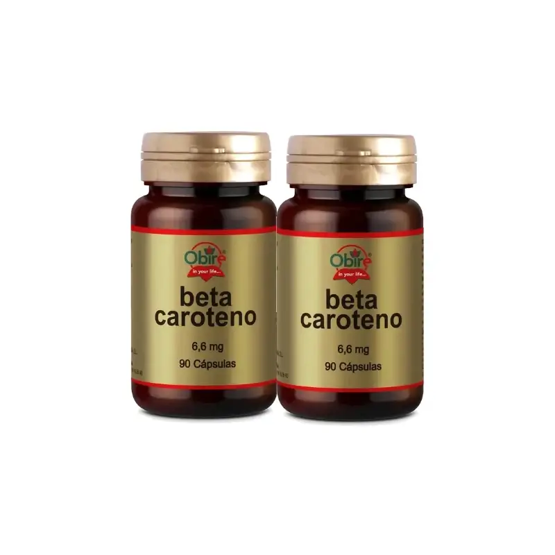 Obire Beta-caroteno 6,6 mg, Pack 2 x 90 Perlas