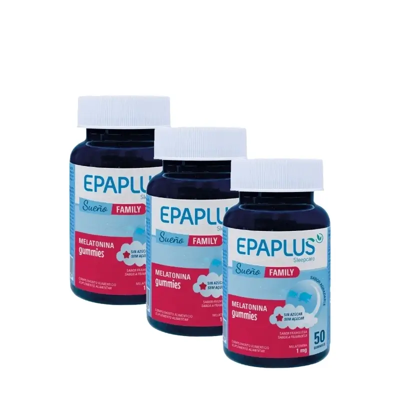 Epaplus Sleepcare Melatonina Gummies Plus 50 Uds, Pack 3