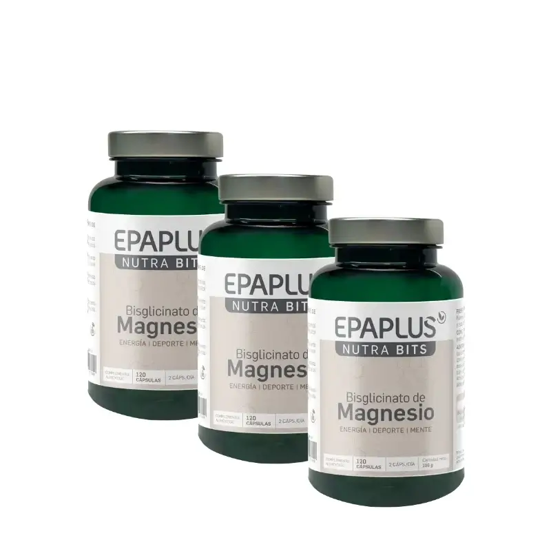 Epaplus Nutrabits Magnesio 120 Cáps, Pack 3