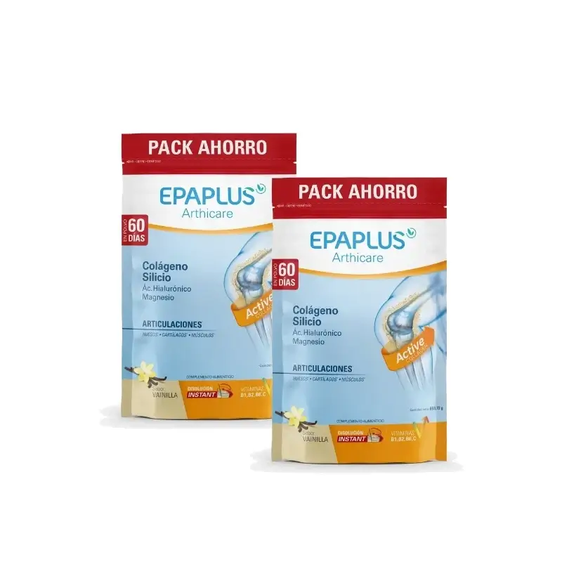 Epaplus Arthicare Colágeno Antiox Vainilla Polvo 60 Días 654 g, Pack 2