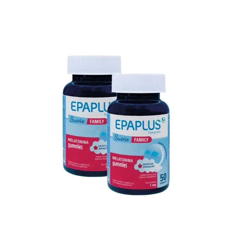 Epaplus Sleepcare Melatonina Gummies Plus 50 Uds, Pack 2