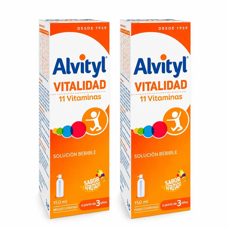 Urgo Alvityl Vitalidad 11 Vitaminas 150 Ml , pack 2