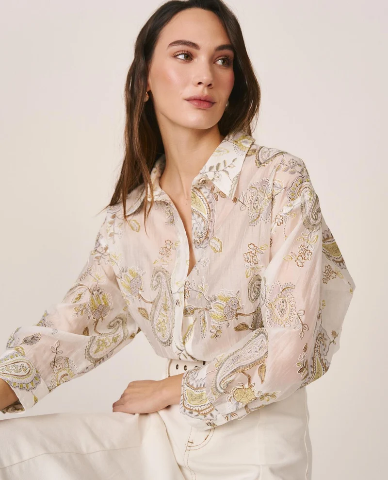 CAMISA BORDADO PAISLEY