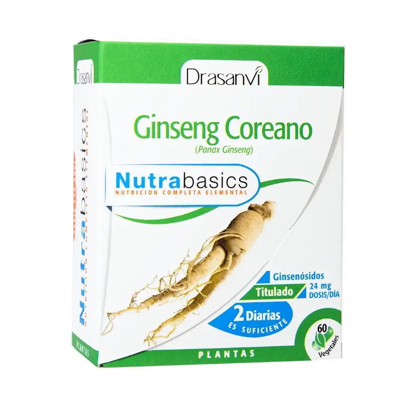 Drasanvi Ginseng Coreano 60 Capsulas Bote Nutrabasicos Drasanvi