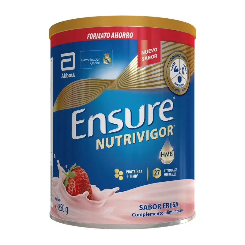 Ensure Nutrivigor Sabor Fresa, 850 g
