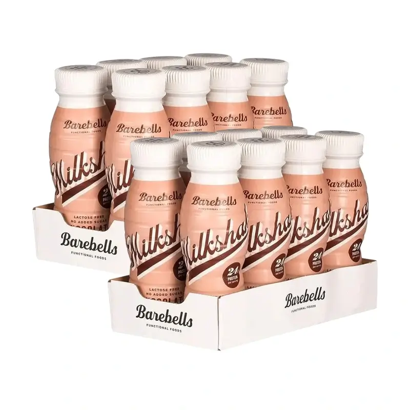 Barebells Pack Milkshake Chocolate, 16 Uds X 330 Ml