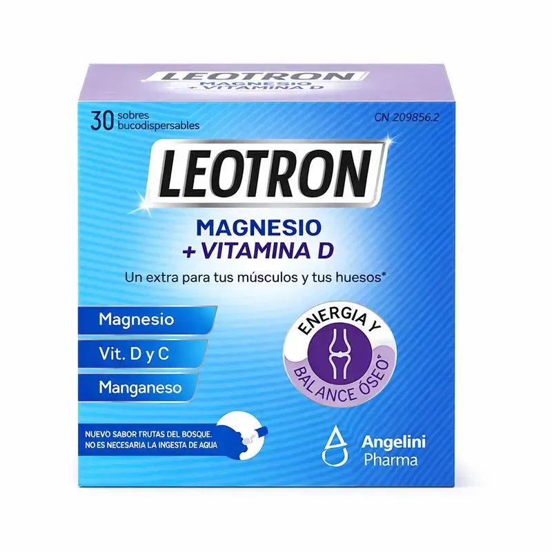 Leotron Magnesio + Vit D, unidades 30 sticks