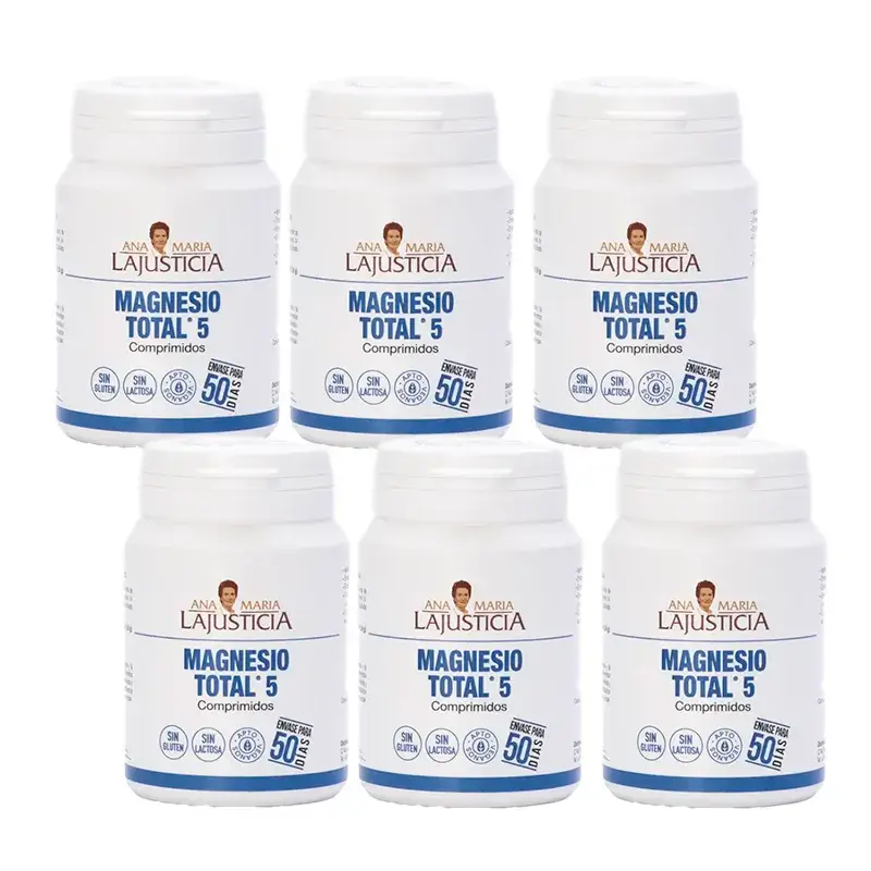 Ana Maria Lajusticia Magnesio Total5, Pack 6 x 100 Comprimidos