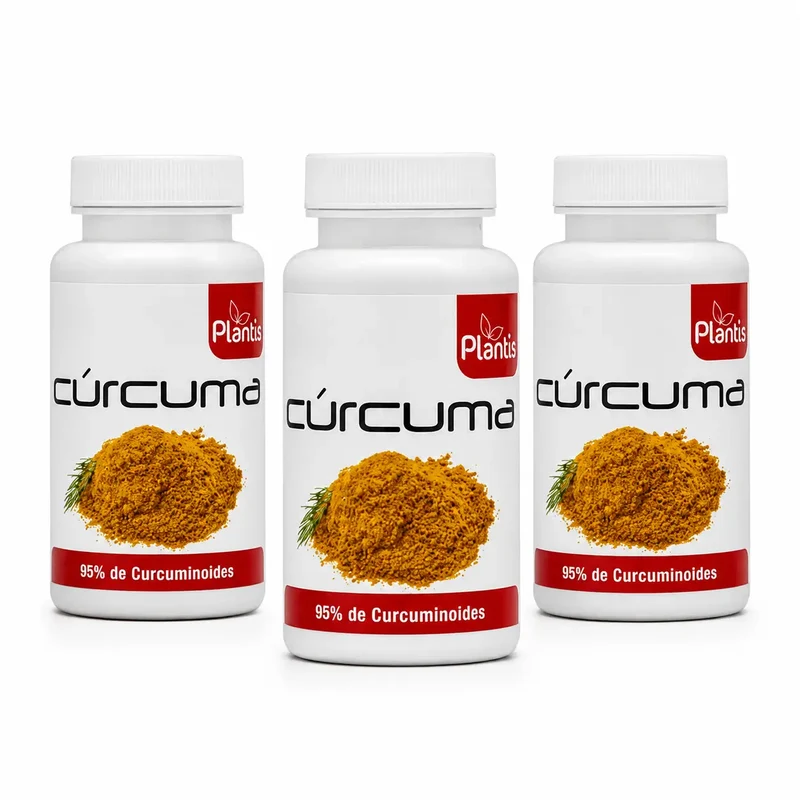 Plantis Cúrcuma 60 Cápsulas , pack 3