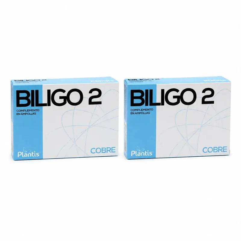 Plantis Biligo 2 Cobre 20 Ampollas X 2 Ml , pack 2