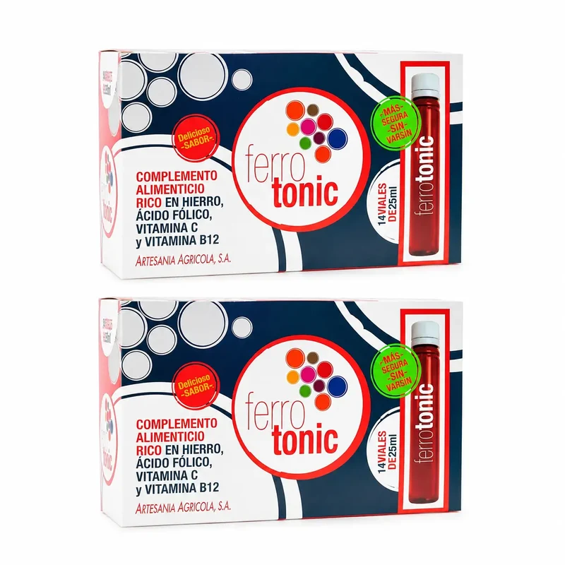 Plantis Ferrotonic Hierro 14 Viales X 25 Ml , pack 2