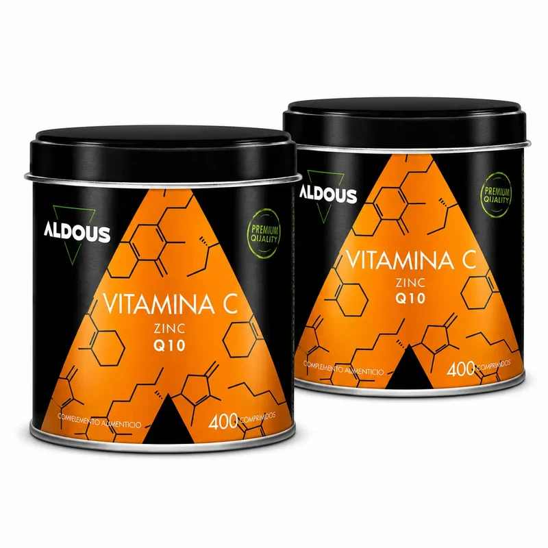 Aldous Bio Vitamina C Con Zinc Y Coenzima Q10 , 400 Comprimidos , pack 2