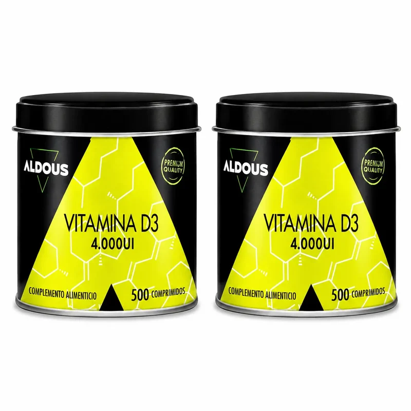 Aldous Bio Vitamina D3 4000 Ui , 500 Comprimidos , pack 2