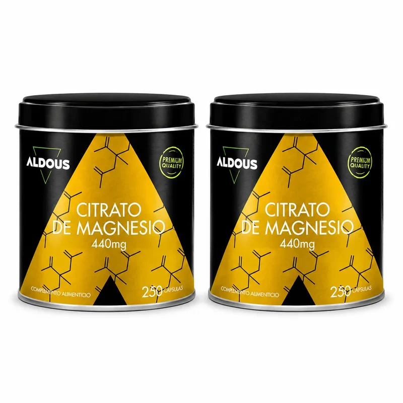 Aldous Bio Citrato De Magnesio , 250 Cápsulas , pack 2