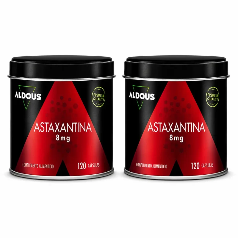 Aldous Bio Astaxantina Natural Pura , 120 Capsulas , pack 2