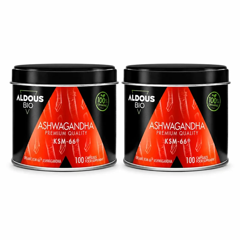 Aldous Bio Ashwagandha Ksm-66 Ecológica, 600 Mg , pack 2
