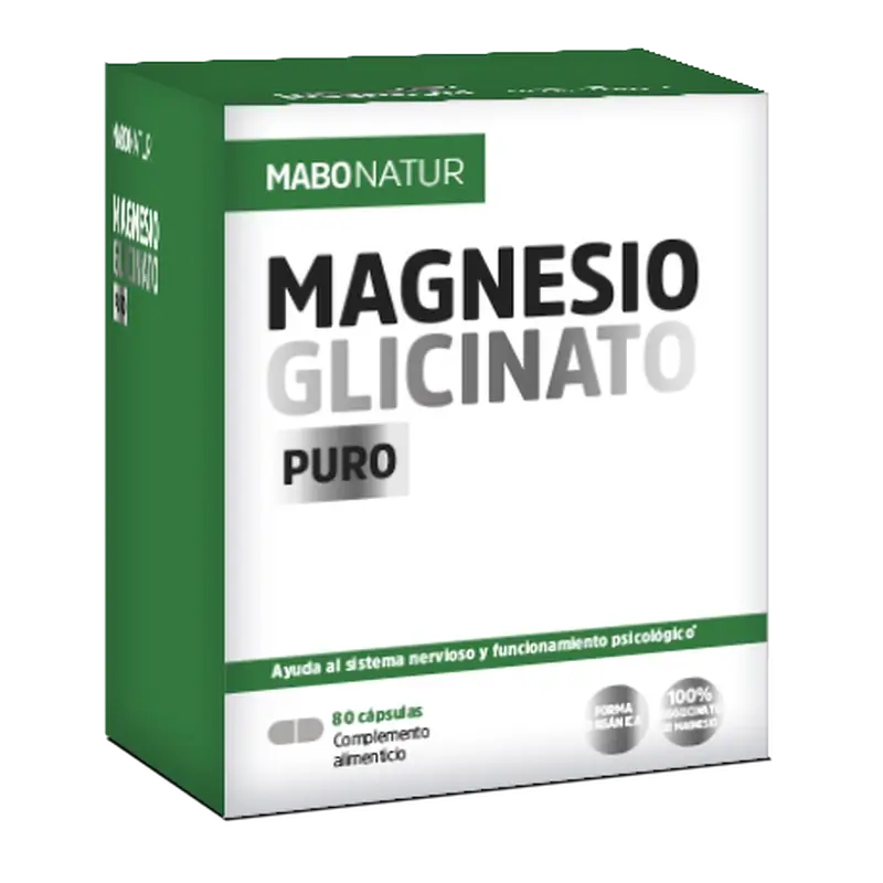 Mabonatur Magnesio Glicinato Puro, 80 caps