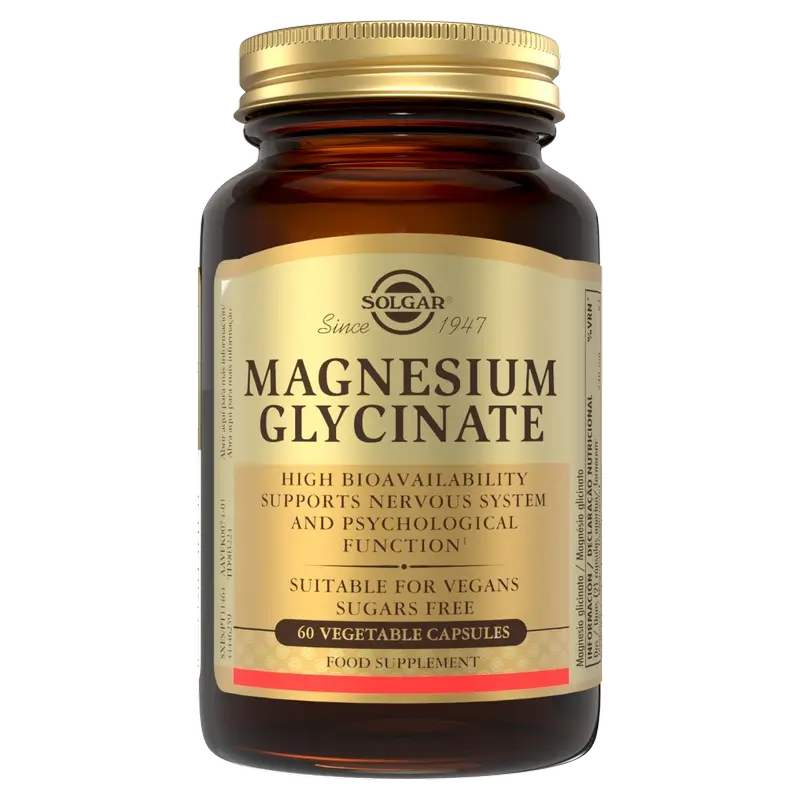 Solgar Magnesio Bisglicinato, 60 Cápsulas Vegetales